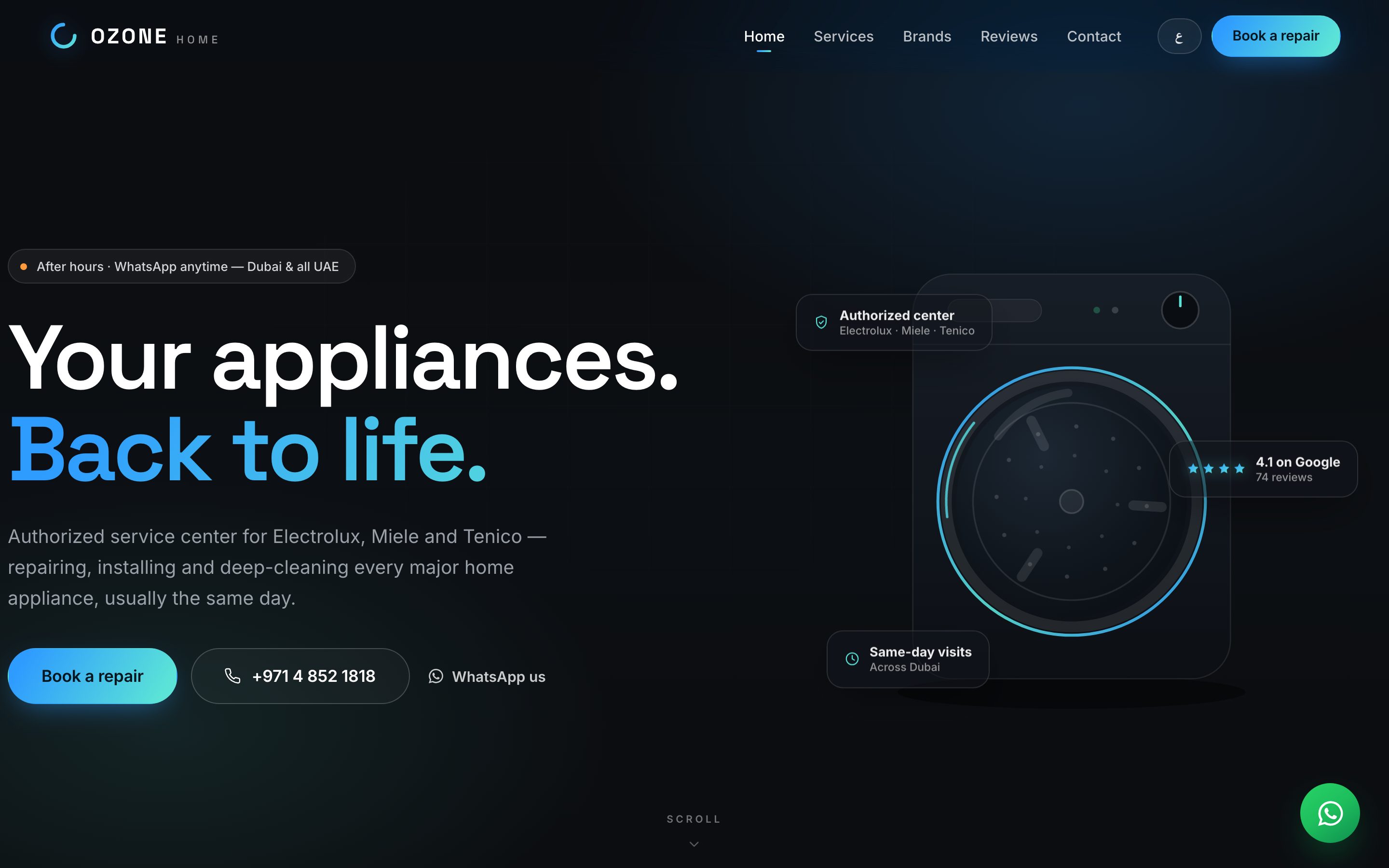 Ozone Home — Appliance repair · Dubai
